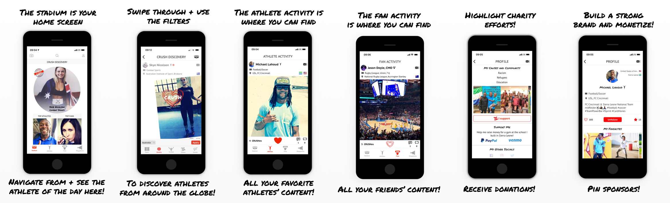 Athlete CRUSH App Launch Athlete Crush